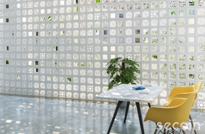 Vách ngăn gạch bông gió